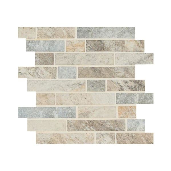 MSI Stonella Interlocking 12 in. x 12 in. x 0.24 in. Glass Mesh-Mounted Mosaic Wall Tile (0.97 sq. ft./Each)