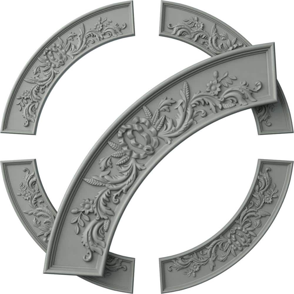 Ekena Millwork 49-1/4 in. Tomango Ceiling Ring (1/4 of Complete Circle)