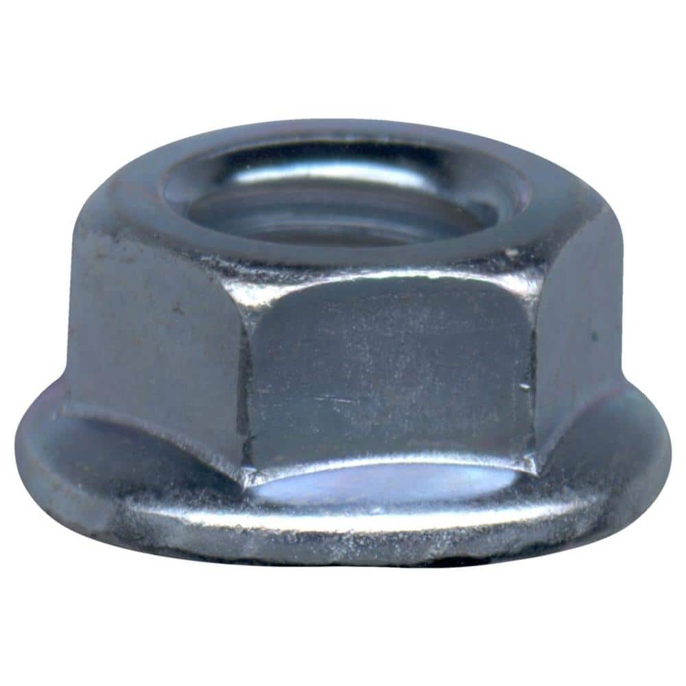 Everbilt 1/4 in.-20 tpi Grade 5 Zinc-Plated Flange Nut (2-Pack)