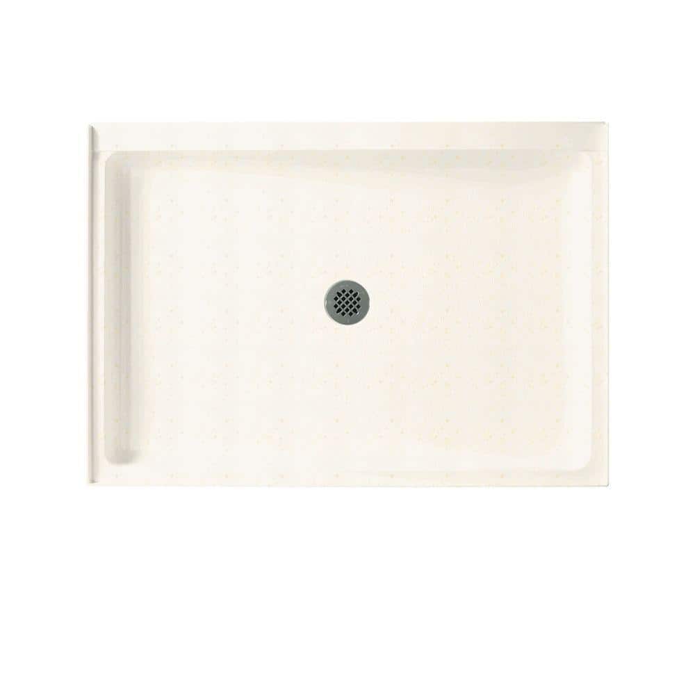 Swan 36 in. L x 36 in. W Alcove Shower Pan Base with Center Drain in Cloud White