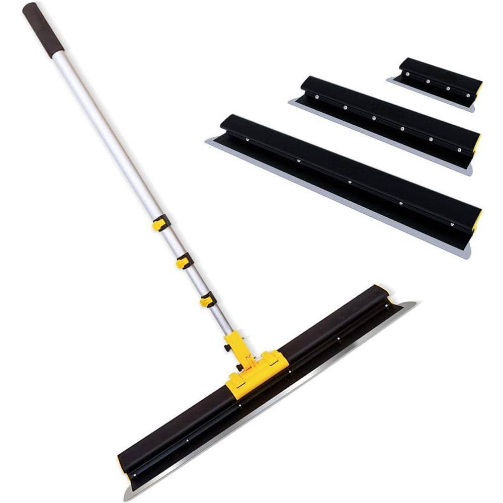 KIWDZFU 32 in. Drywall Skimming Blade Set with Extension Handle Set Include Adjustable Length Extension Rod