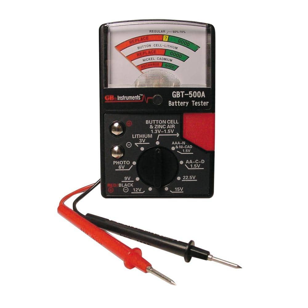 Gardner Bender Battery Tester for 1.5-Volt Button Cell to 22.5-Volt Photo and Lantern Cells