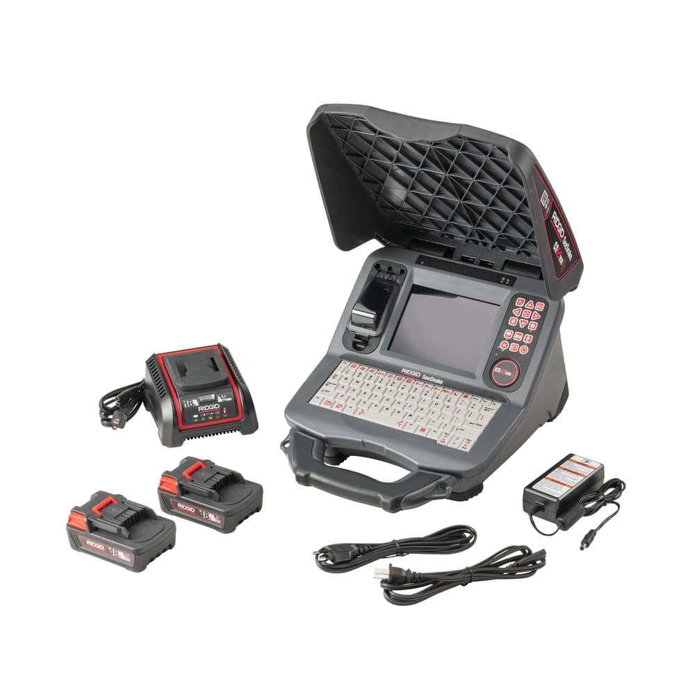 RIDGID SeeSnake CS65XR Digital Recording/Reporting Monitor Kit for Sewer/Drain/Pipe Inspection (Monitor+2 18V Battery+ Charger)