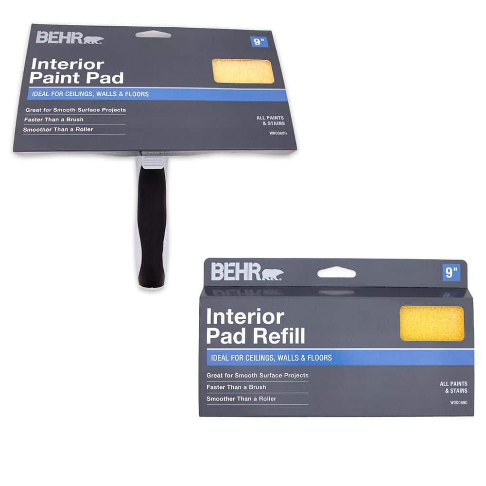 BEHR 9 in. Interior Paint Pad and Refill Pad 2-Pack