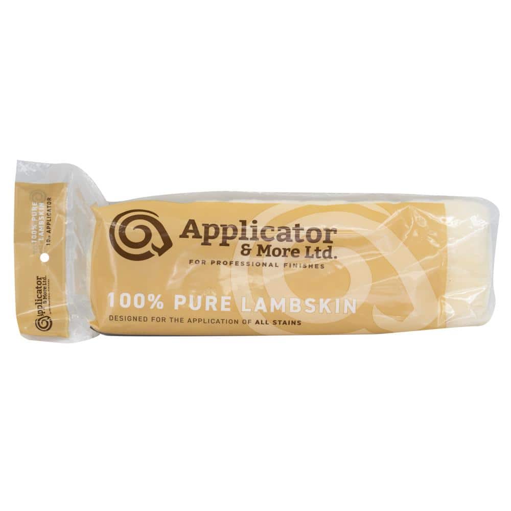 Applicator and More 10 in. Lambskin Floor Stain Pad with Block