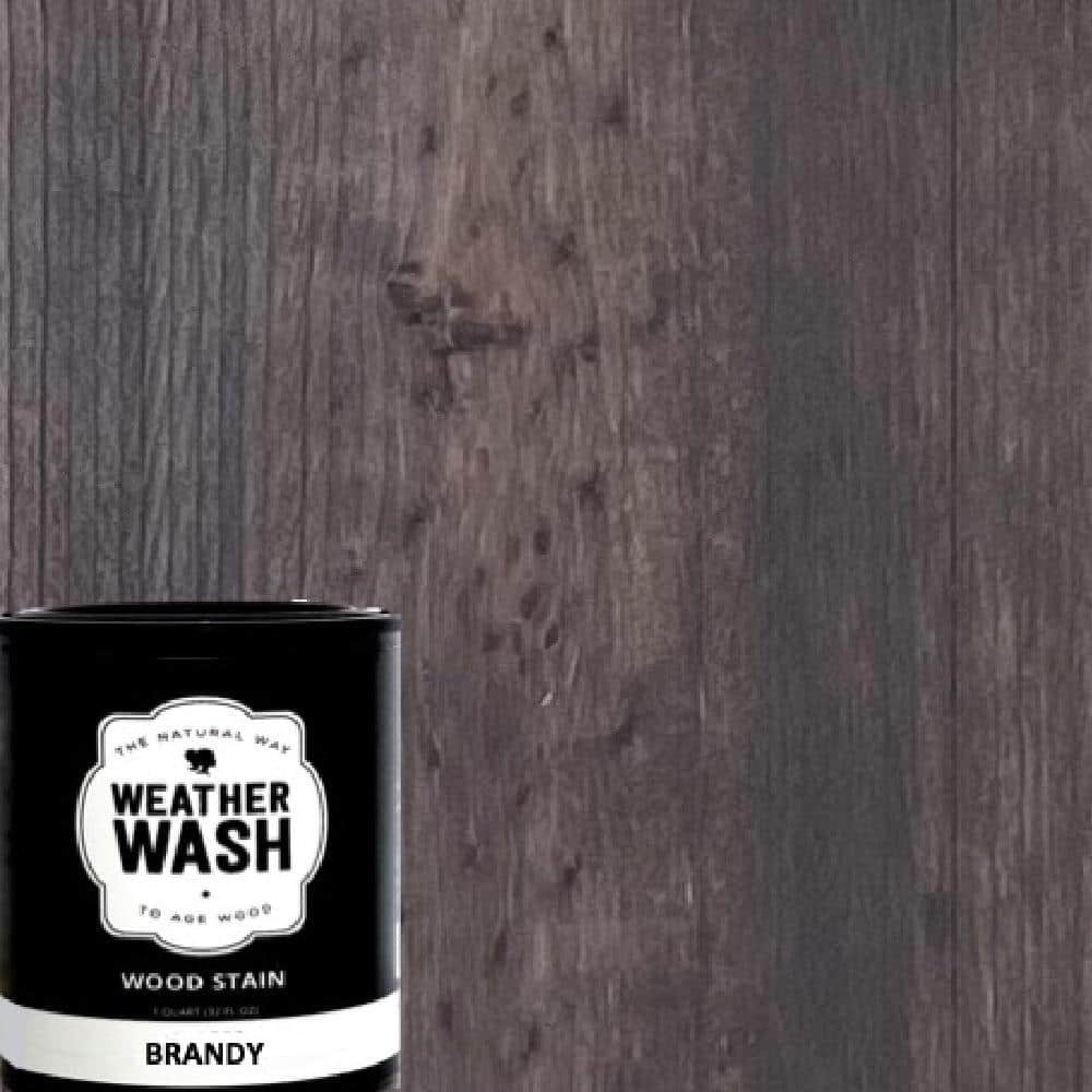 WEATHER WASH 640 oz. Brandy WeatherWash Aging Interior Water-Based Interior Wood Stain