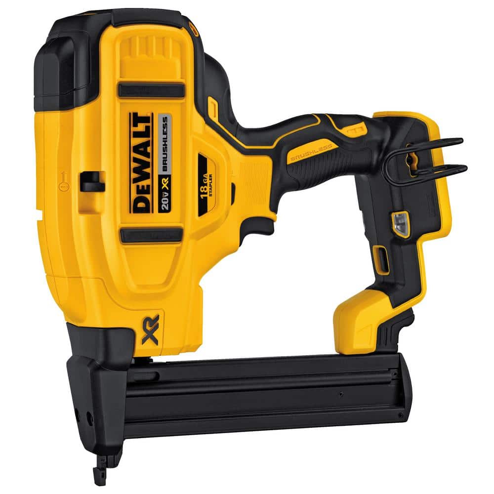 DEWALT 20V MAX XR Lithium-Ion 18-Gauge Cordless Narrow Crown Stapler, (1) 3.0Ah Battery, and Charger
