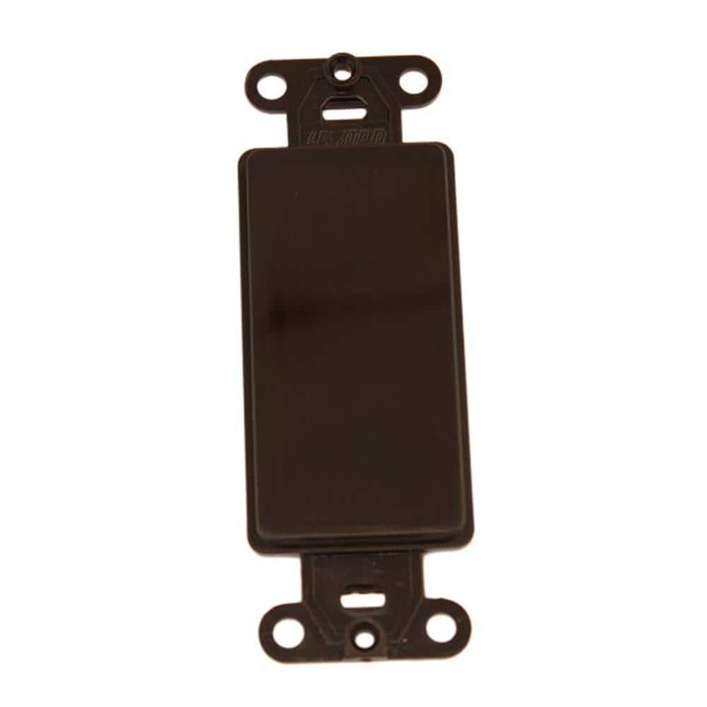 Leviton Decora 1-Gang Brown Nylon Wall Plate Adapter Insert (1-Pack) 80414