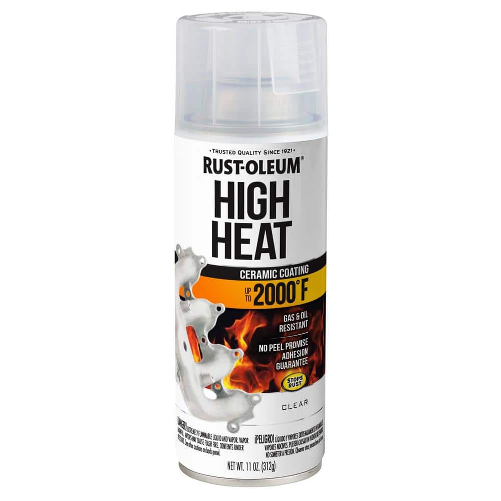 Rust-Oleum Automotive 12 oz. High Heat Flat Clear Protective Enamel Spray Paint (6-Pack)