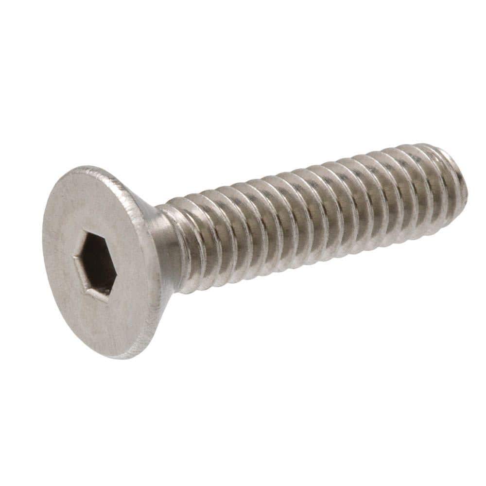 Everbilt 1/4 in.-20 x 1 in. Hex Flat Head Stainless Steel Socket Cap Screw