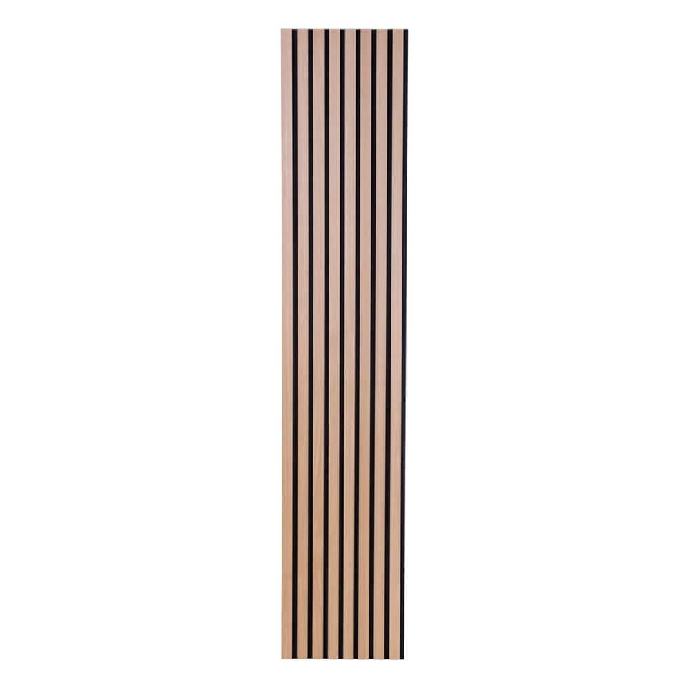 Ejoy 11.75 in. x 94.56 in. x 0.375 in. Acoustic Vinyl Wall Siding in American Oak Color (Set of 6-Piece)