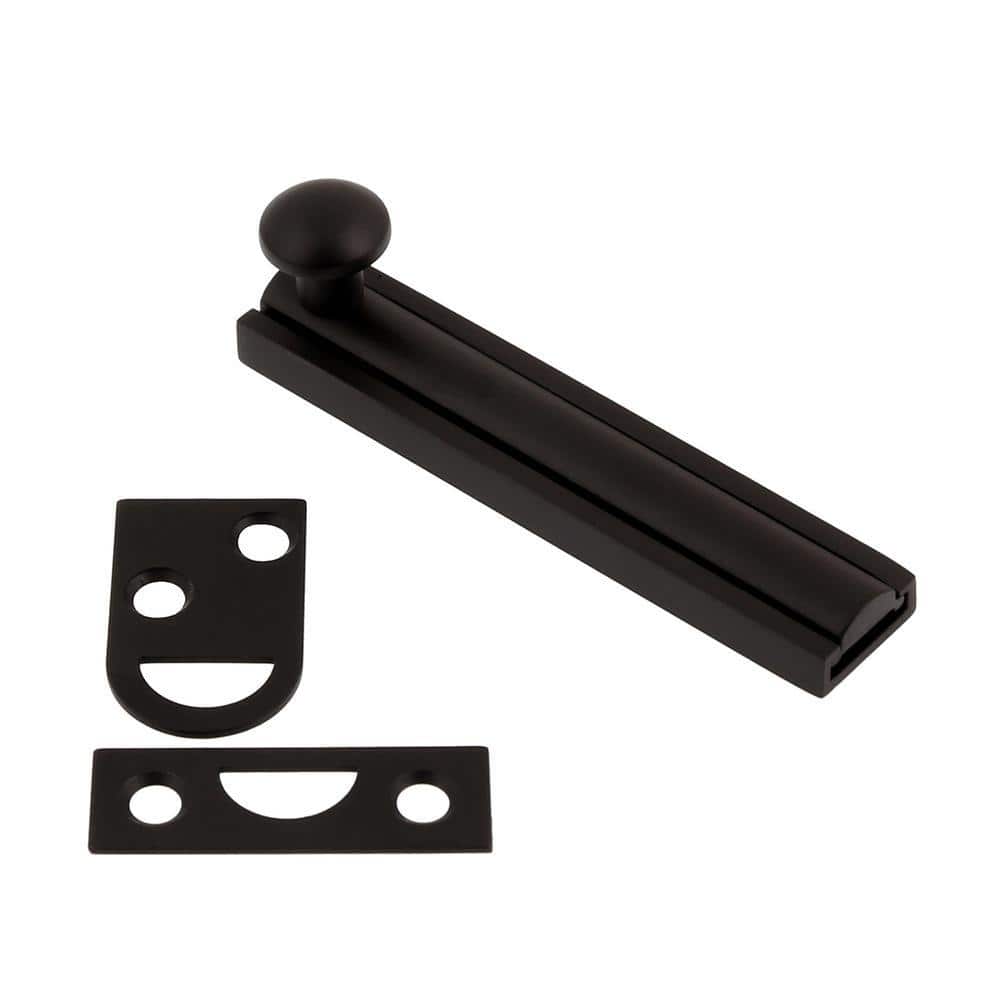 idh by St. Simons 3 in. Solid Brass Oil-Rubbed Bronze Surface Bolt