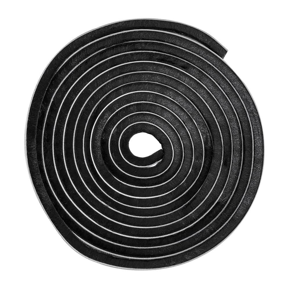 Frost King 1/4 in. x 3/8 in. x 17 ft. Black Brush Pile Window/Door Weatherstrip/Weatherseaal Replacement