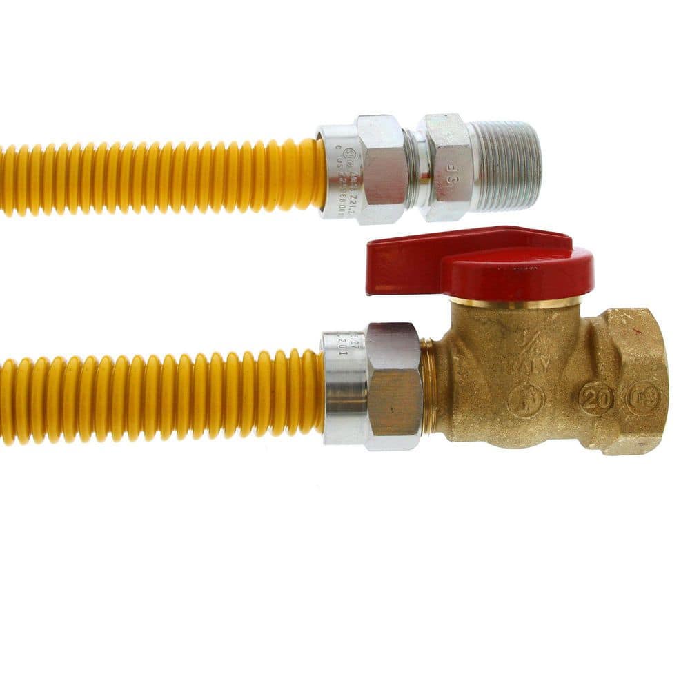 JONES STEPHENS 1 in. x 4 ft. CSST Stainless Steel Tubing