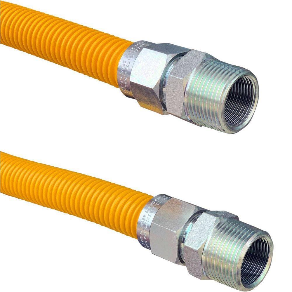 JONES STEPHENS 1/2 in. x 1.167 ft. CSST Stainless Steel Tubing