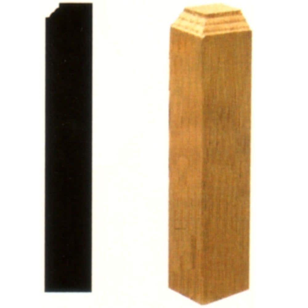 HOUSE OF FARA 1 in. x 1 in. x 6 in. Basswood Wood Inside Corner Block Molding