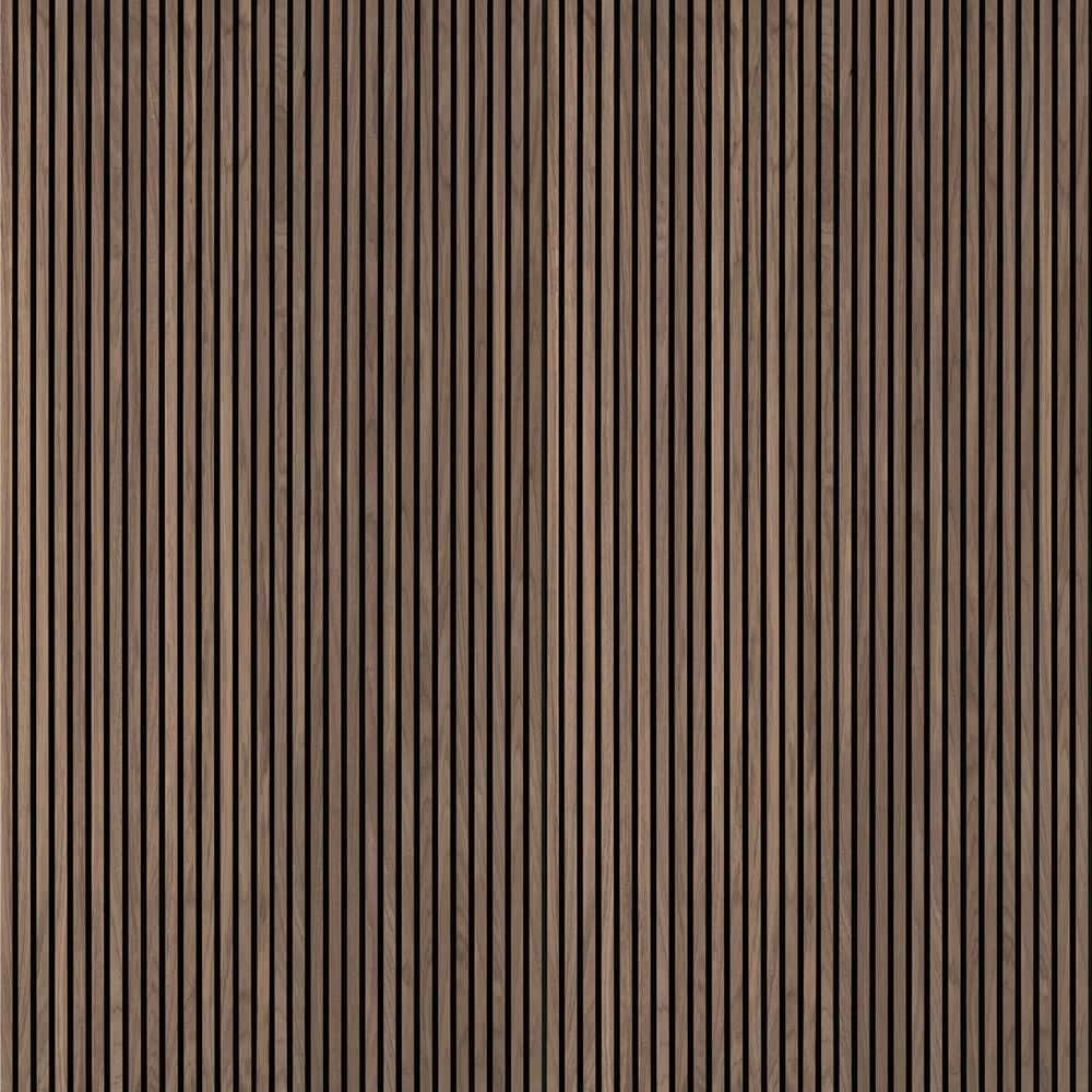 MSI Harmony Sable Wood Slat Brown 0.83 in. T x 9.5 in. x 94.5 in. Sound Absorbing Panel 2-Pack (24.8 sq. ft. )