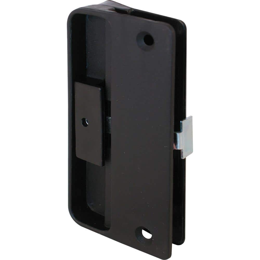Prime-Line Black Plastic, Screen Door Latch and Pull Mortise Style