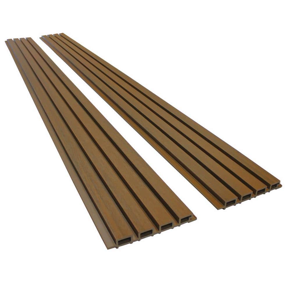 Ejoy 8.5 in. x 106 in. x 1 in. Composite Cladding Siding Outdoor Wall Panel Board (Set of 2-Piece)