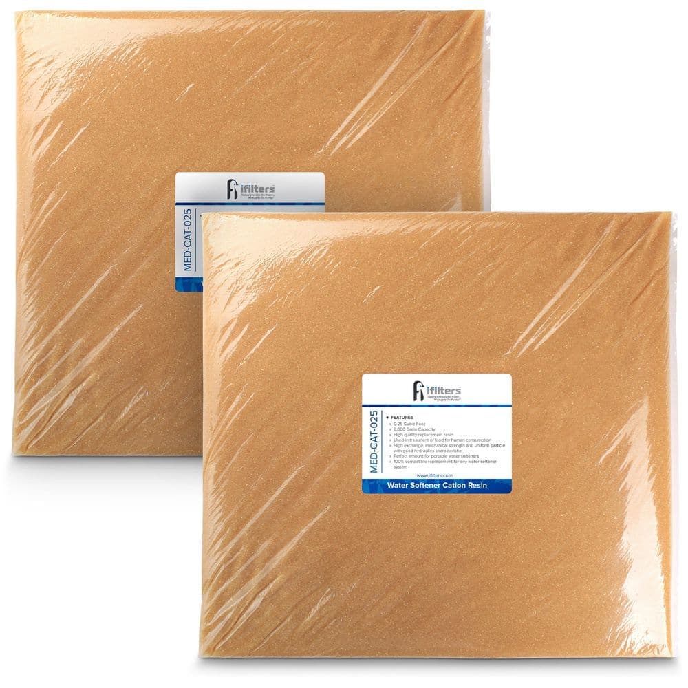 IFILTER 1/2 cu. ft. Water Softener Resin Media Replacement 100% Ion Exchange High-Quality Cation