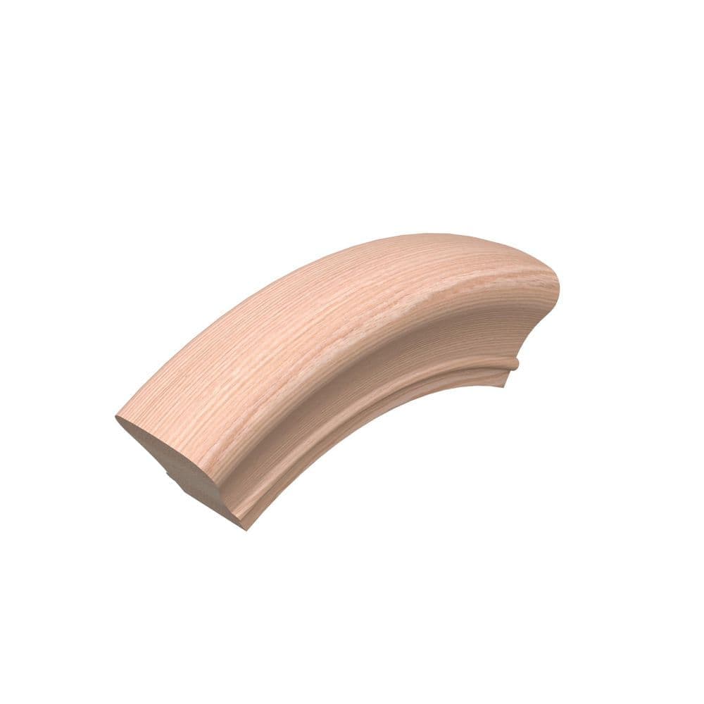 EVERMARK Stair Parts 7013 Unfinished Red Oak Over-Easing Handrail Fitting