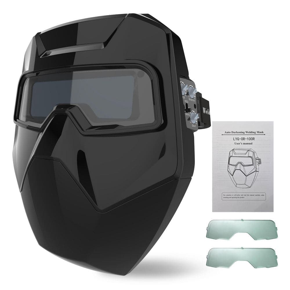 MYWISH Auto Darkening Welding Helmet Goggles, Solar Powered Welding Mask, Variable Shade 5-13, TIG MIG MMA Grinding