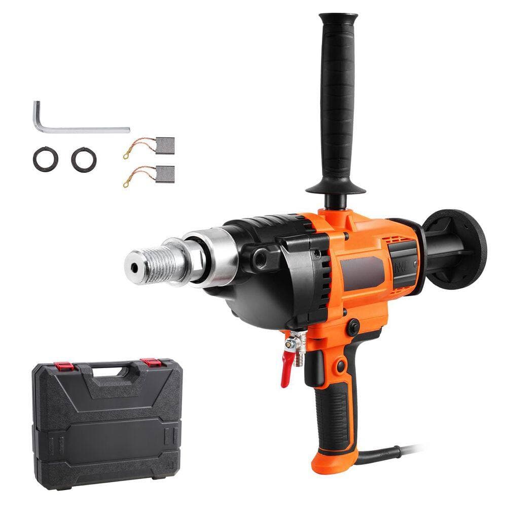SKYSHALO Core Drill Machine, Handheld Diamond Core Drill Rig with Carrying Case, 0.8-6. 3 in. Dia 2000W, Wet and Dry Use