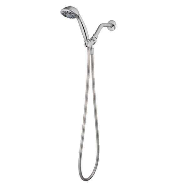 Glacier Bay 1-Spray Wall Mount Handheld Shower Head 1.8 GPM in Chrome