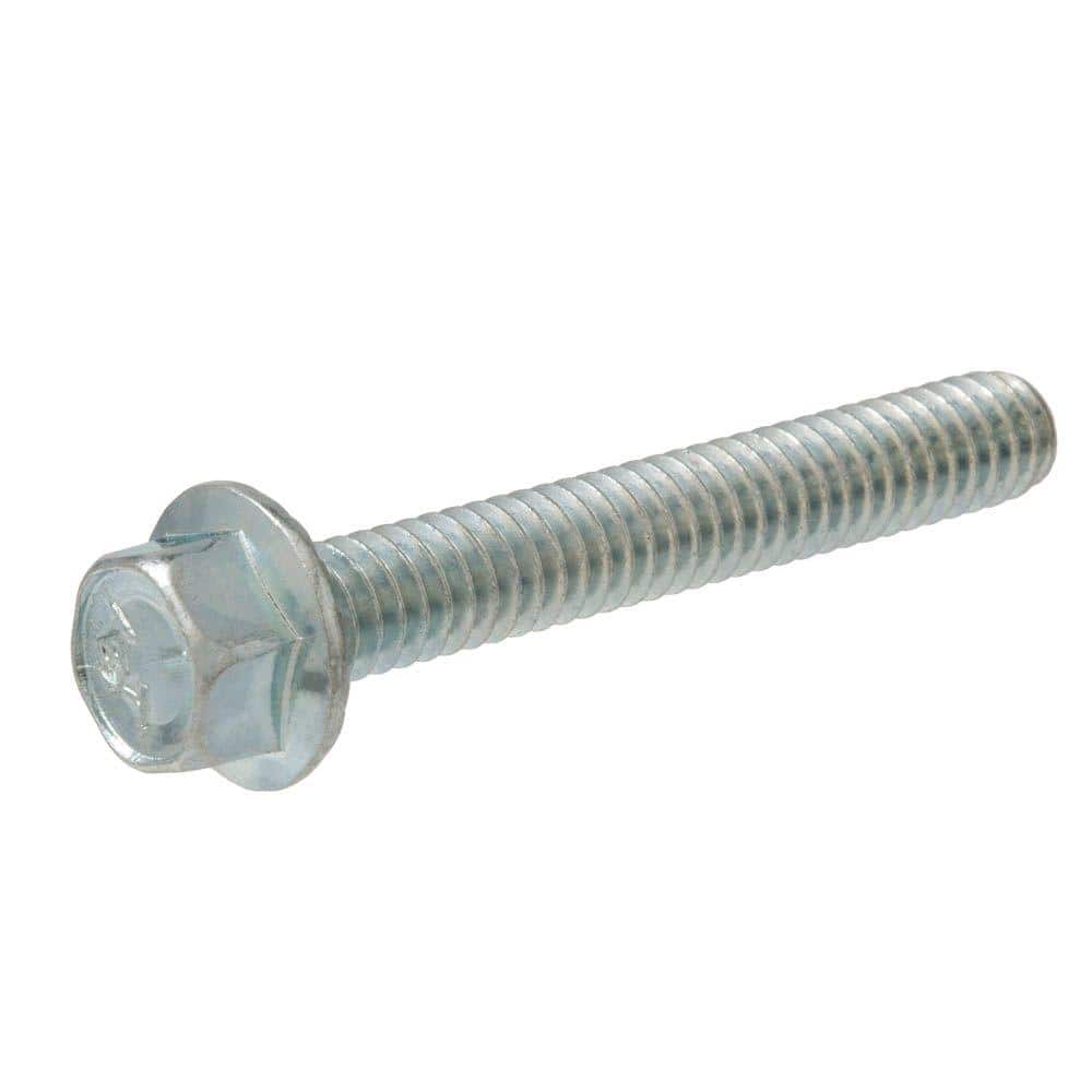 Everbilt 1/4 in. -20 x 1 in. Zinc-Plated Hex-Head Serrated Flange Bolt