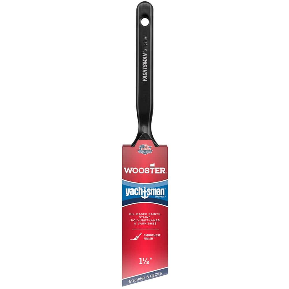 Wooster 1-1/2 in. Yachtsman Synthetic White China Angle Sash Brush