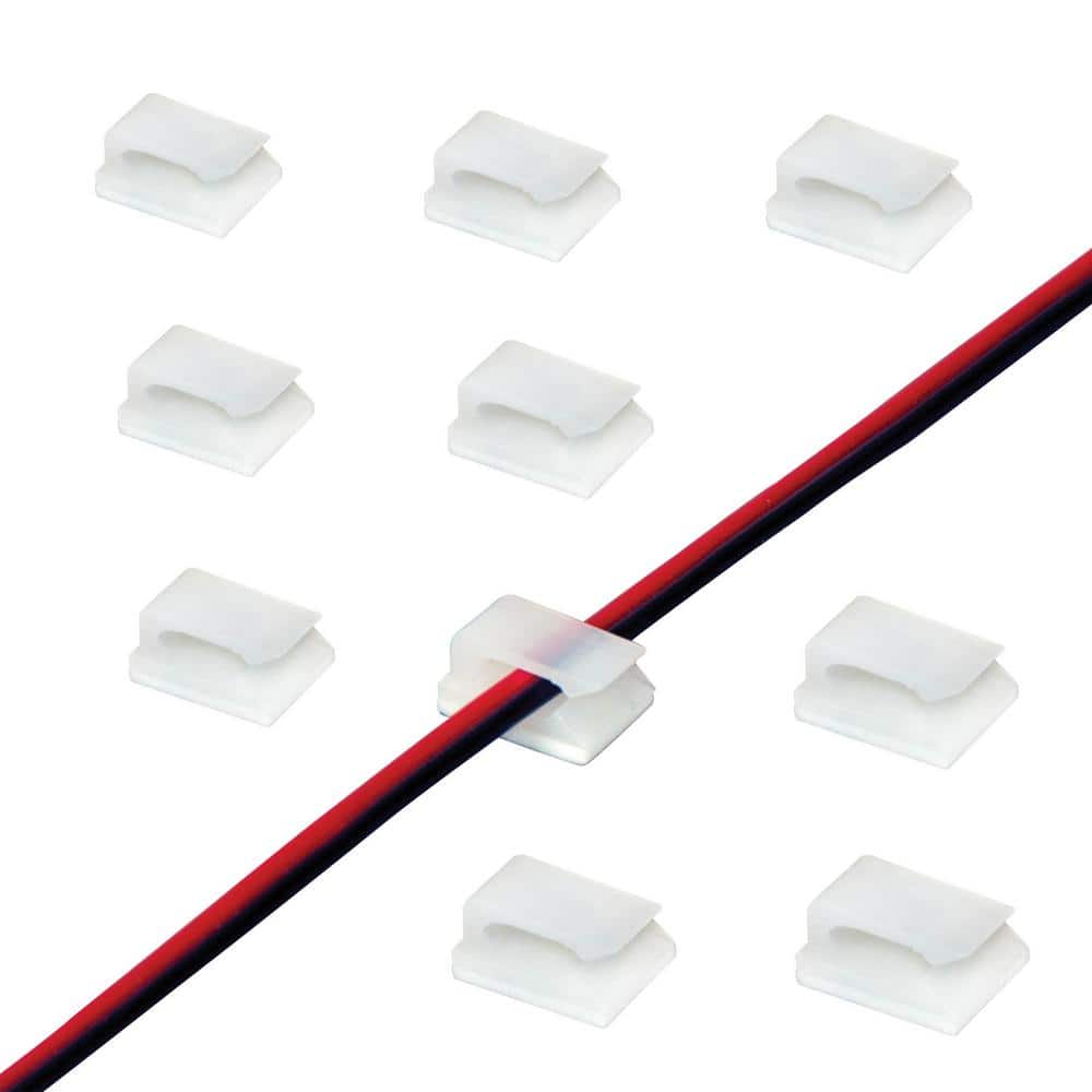 Armacost Lighting LED Tape Lighting 12 Volt Power Wire Support Clips (10-Pack)