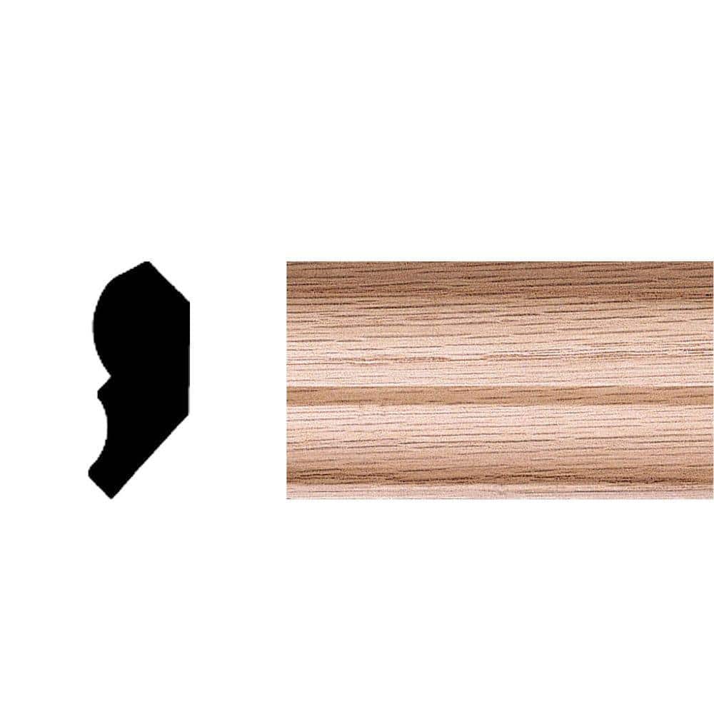 HOUSE OF FARA 3/4 in. x 1-3/4 in. x 8 ft. Oak Crown Moulding