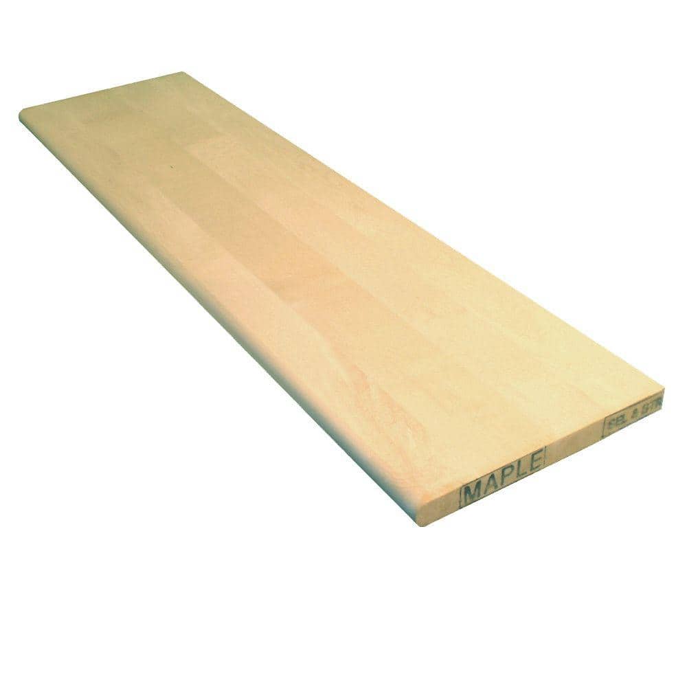 Stairtek 1 in. x 11.5 in. x 42 in. Unfinished Maple Tread