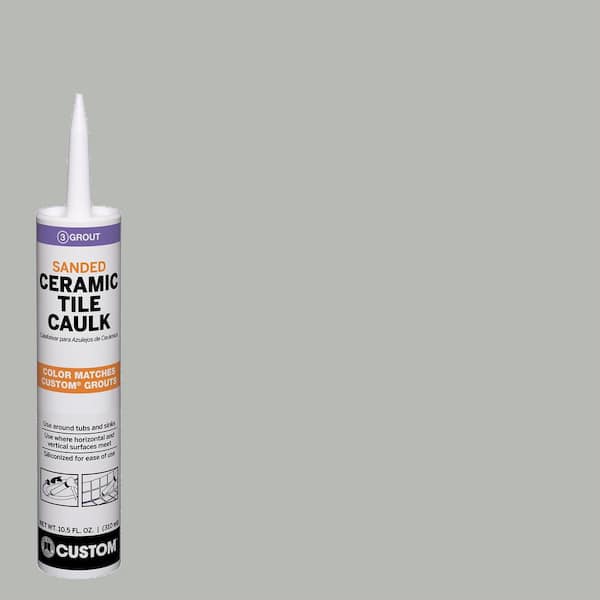 Custom Building Products Polyblend #546 Cape Gray 10.5 oz. Sanded Ceramic Tile Caulk