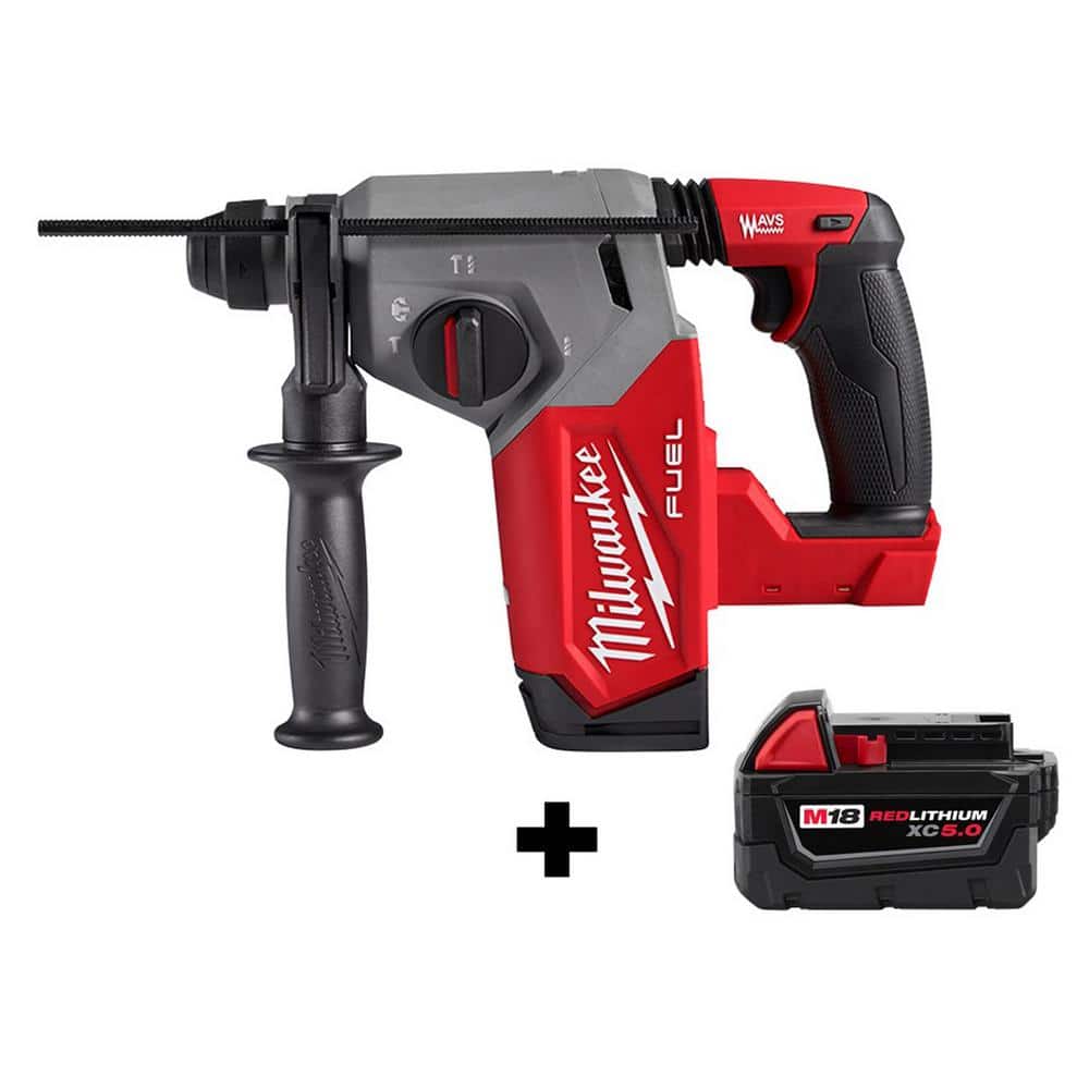 Milwaukee M18 FUEL 18-Volt Lithium-Ion Brushless Cordless Rotary Hammer Kit w/6.0 Ah Battery