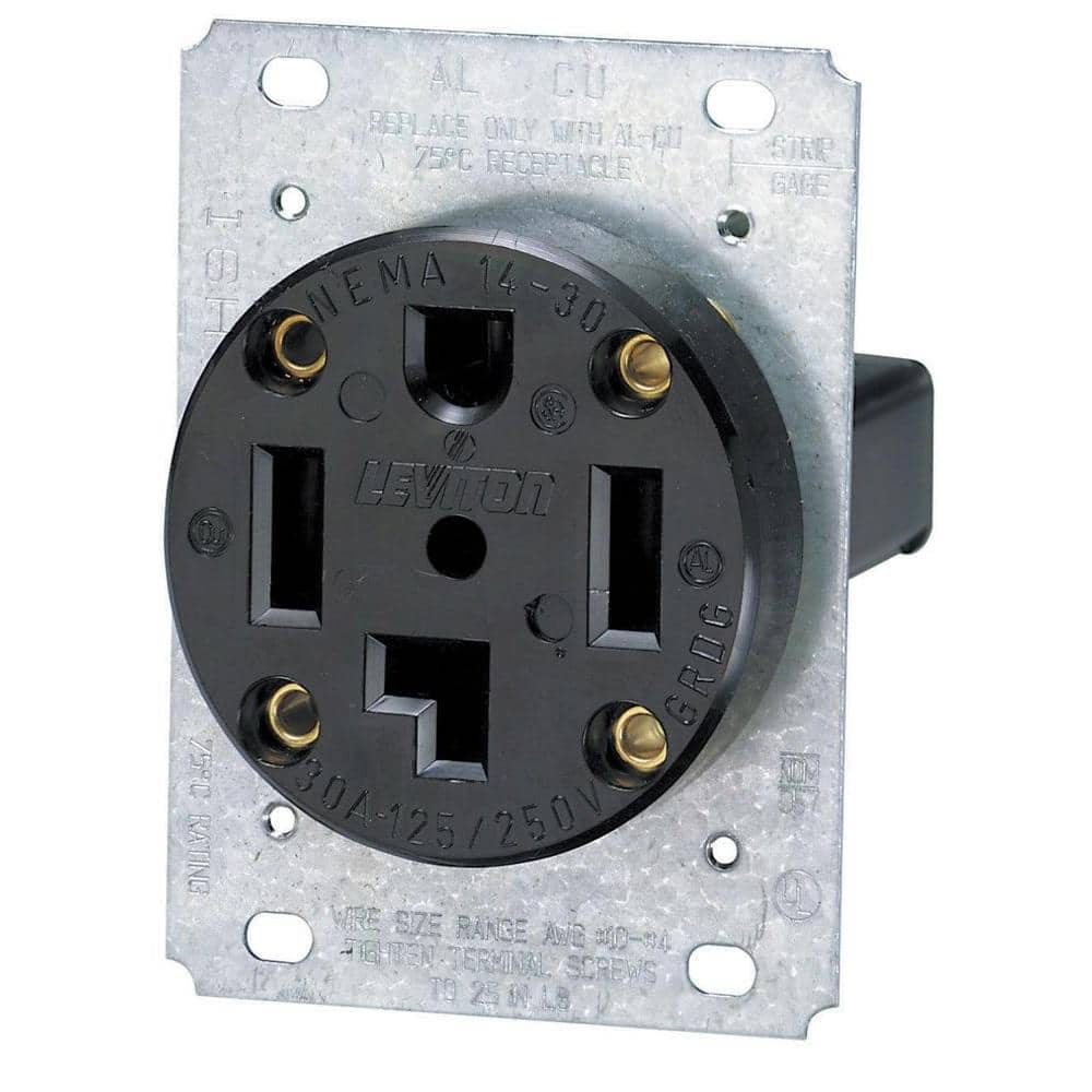 Leviton Amp Flush Mount Shallow Single Outlet