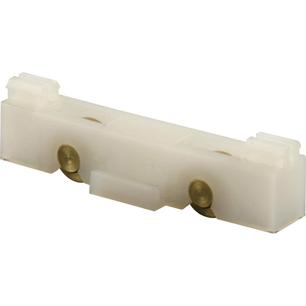 Prime-Line 3/8 in. Brass Wheels Sliding Window Tandem Roller Assembly (2-pack)
