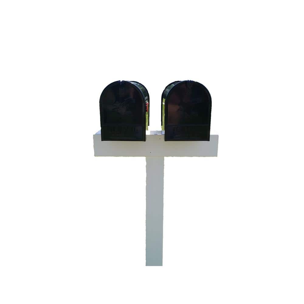 Handy Post 42 in. x 26 in. Vinyl Post Sleeve Mailbox, White
