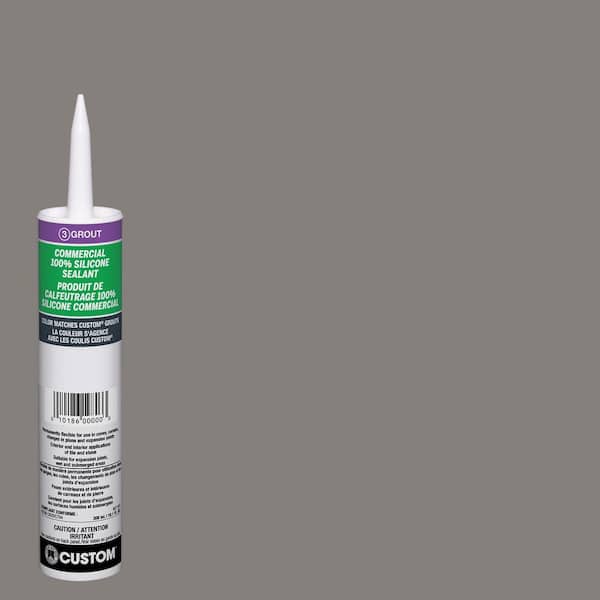 Custom Building Products Commercial #335 Winter Gray 10.1 oz. Silicone Caulk