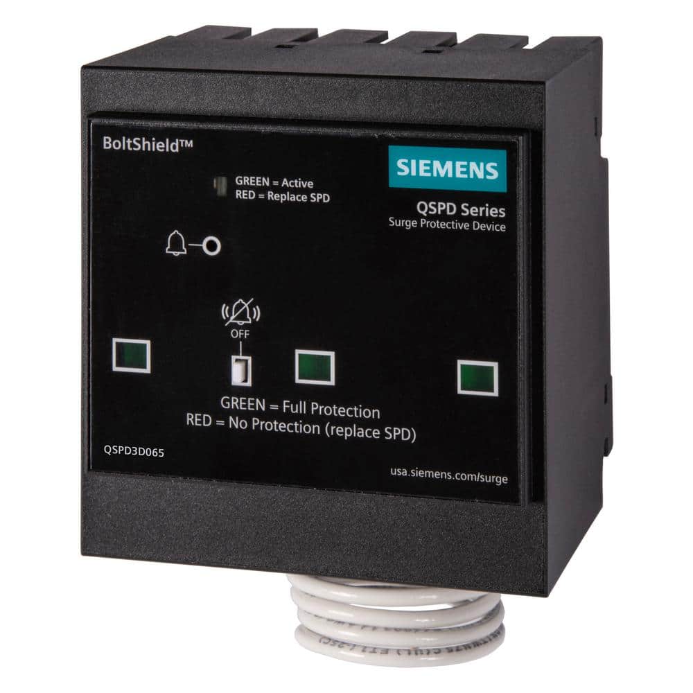 Siemens BoltShield QSPD 240V, 3-Pole, Three Phase, 3-Wire 65kA Plug-In Surge Protection Device