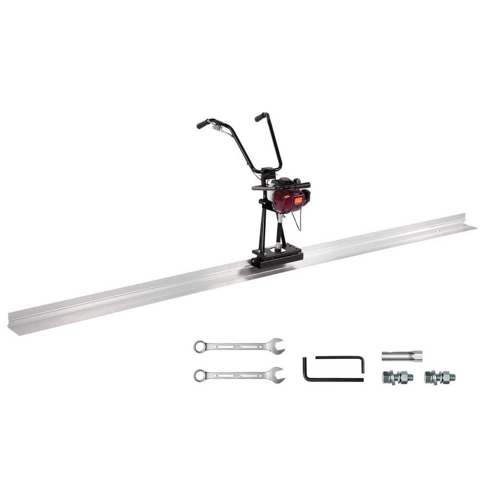xinyoec 4 ft. Aluminum Concrete Power Screed, 4-Stroke Cement Finishing Vibrating Motor with Height Adjustable Handles