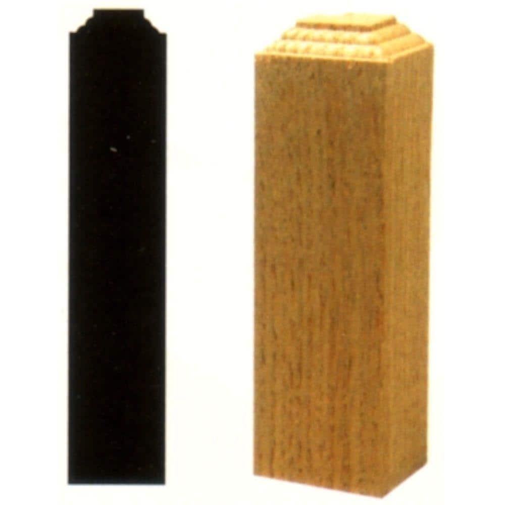 HOUSE OF FARA 1-1/4 in. x 1-1/4 in. x 6 in. Oak Wood Outside Corner Block Moulding