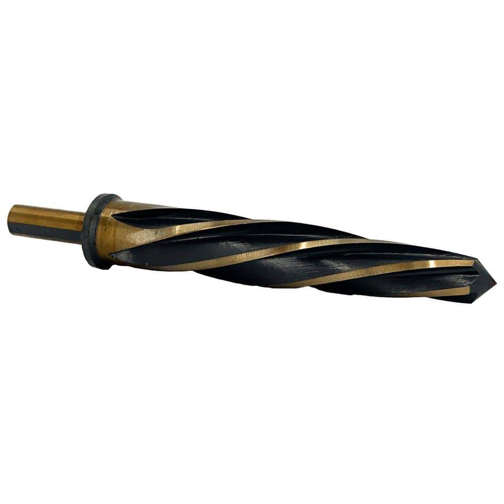 Drill America 1 in. High Speed Steel Black and Gold Bridge/Construction Reamer Bit with 1/2 in. Shank
