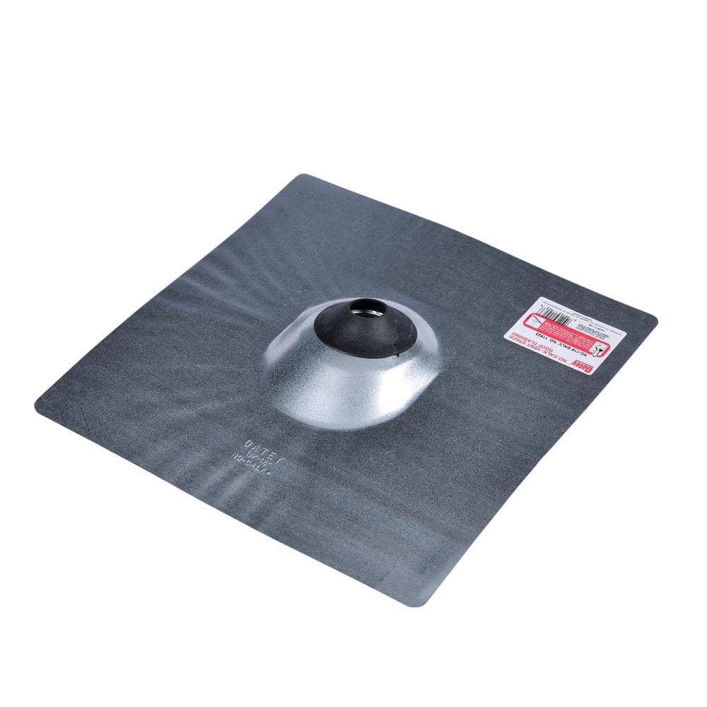 Oatey 1.25 - 1.5 in. Dia Galvanized Steel Vent Pipe Flashing with 18 in. x 18 in. Base