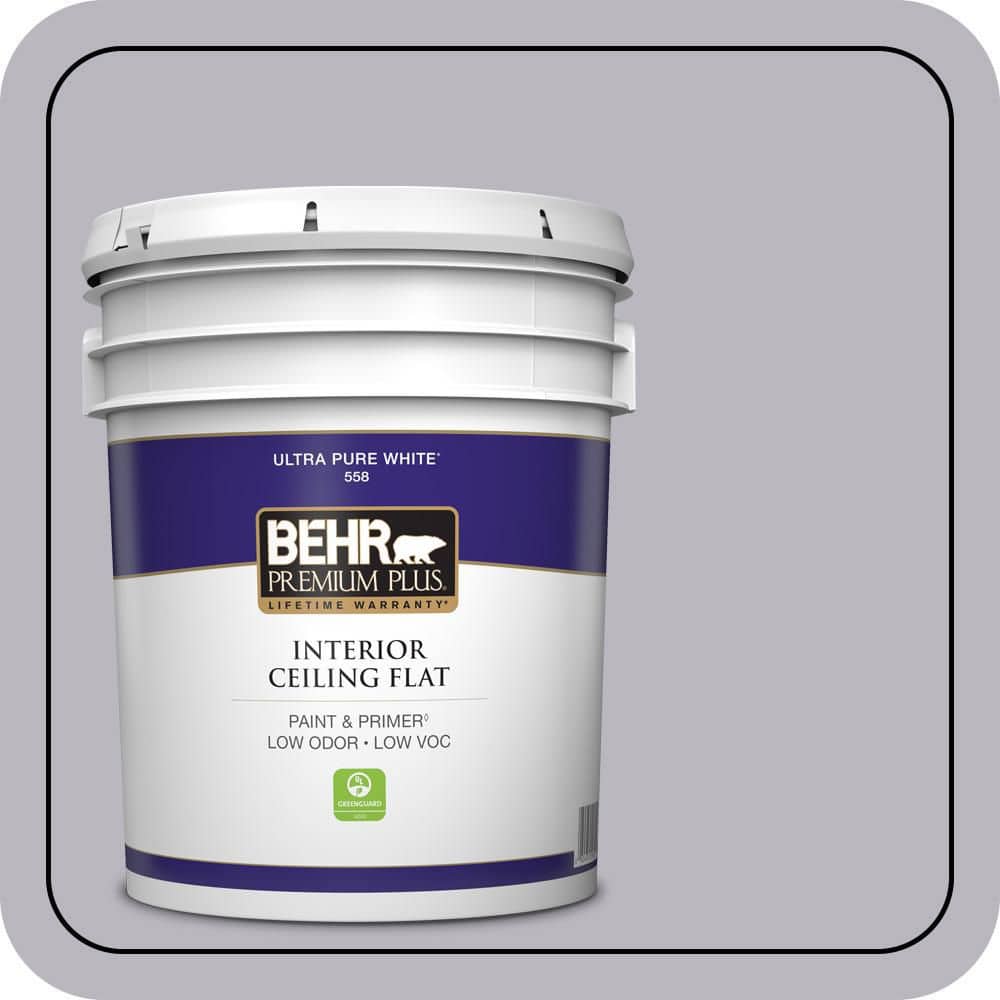 BEHR PREMIUM PLUS 5 gal. #N550-3 Best in Show Ceiling Flat Interior Paint & Primer