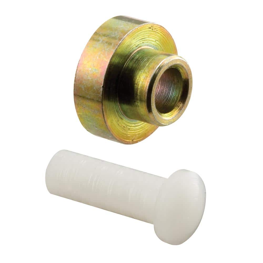 Prime-Line 7/16 in. Flat-Edge Steel Sliding Window Roller with Axle Pins, Premiere