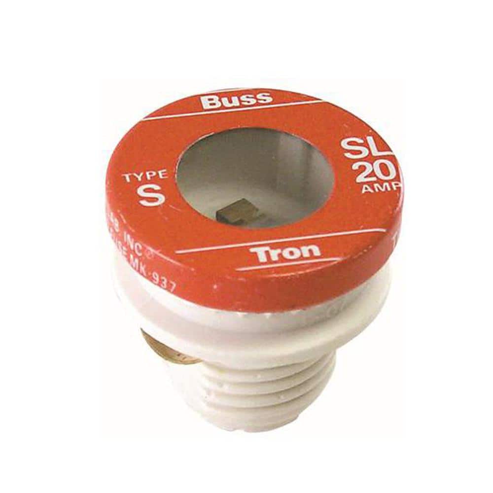 Cooper Bussmann Type SL Time Delay Tamper Proof Fuse 125-Volt 20 Amp (Pack-4)