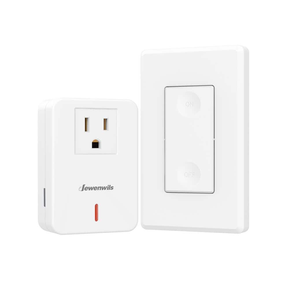DEWENWILS Indoor Wireless Remote Control Outlet Switch Set, ( Switches and Receiver)