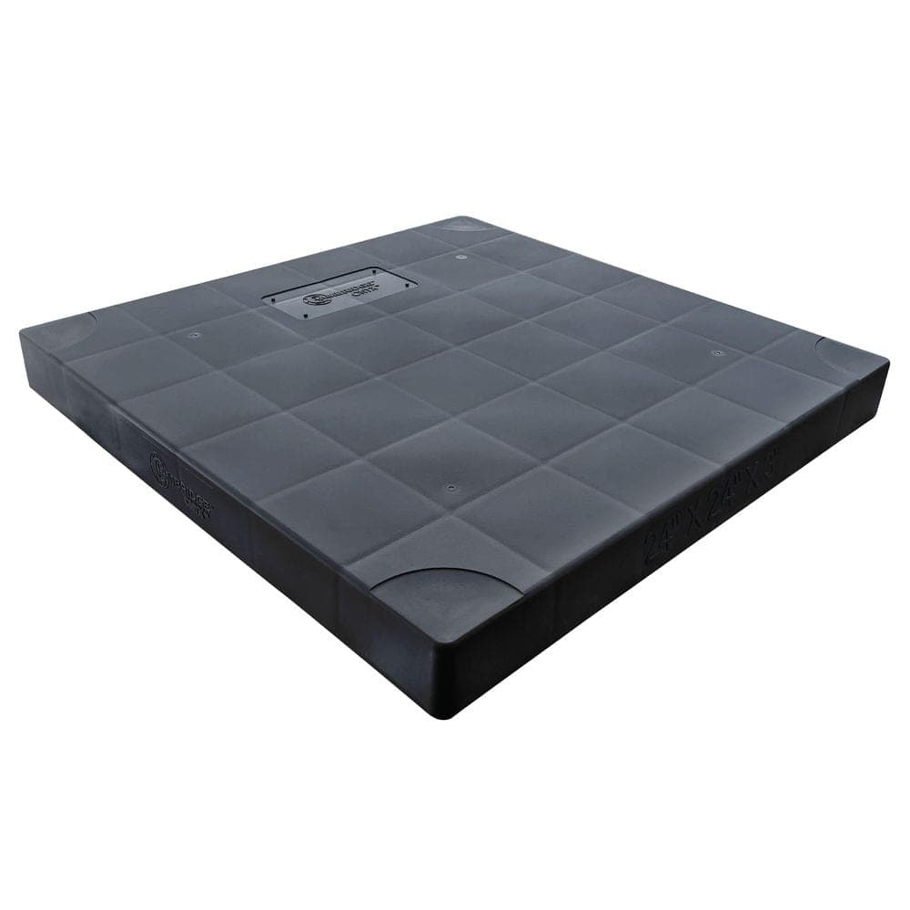 Cambridge 24 in. x 24 in x 3 in. Plastic Central Air Conditioner Condenser Pad Black
