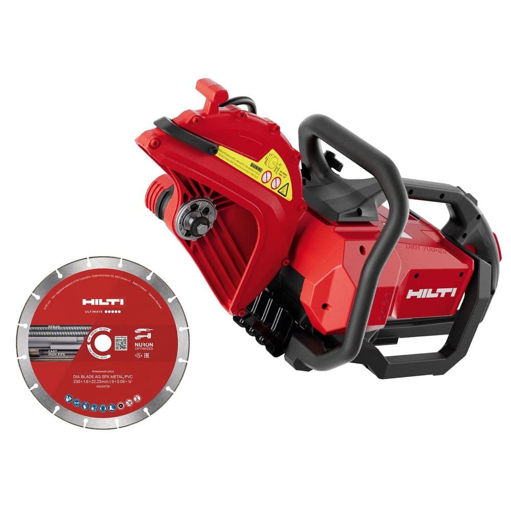 Hilti NURON DSH 700 29.1 in. x 12.8 in. x 17.2 in. 22V Cordless Brushless Li-Ion 12 in. Concrete Cut-Off Saw w/SPX Metal Blade